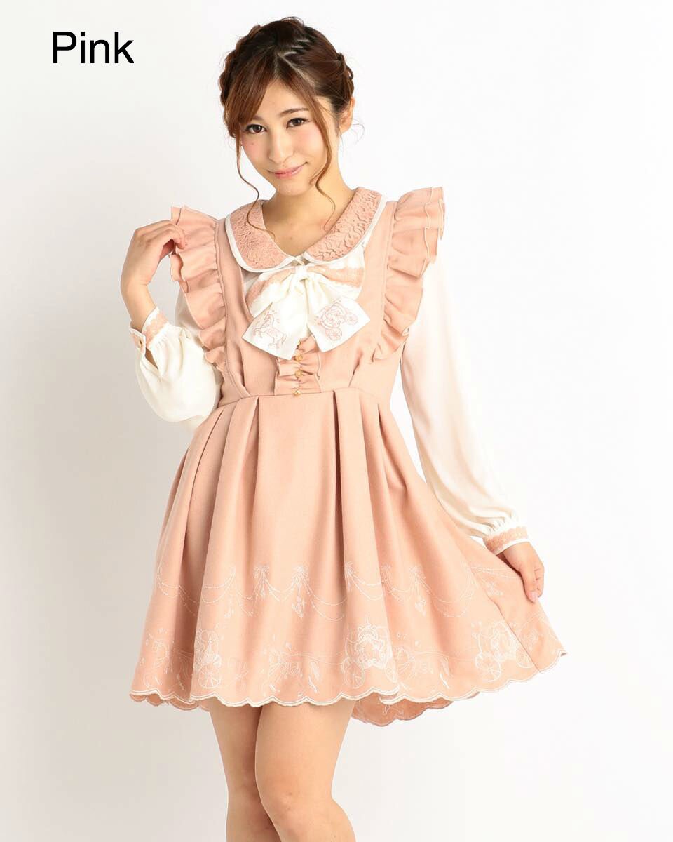 LIZ LISA Horse-Drawn Carriage Pinafore Dress: LIZ LISA - Tokyo