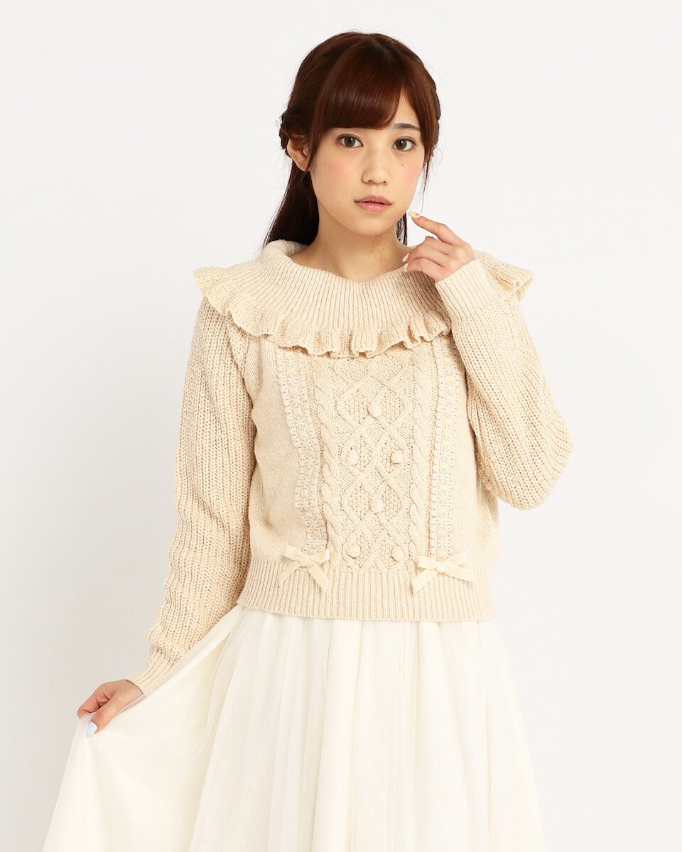 LIZ LISA Interwoven Ribbon Knit Top - Tokyo Otaku Mode (TOM)