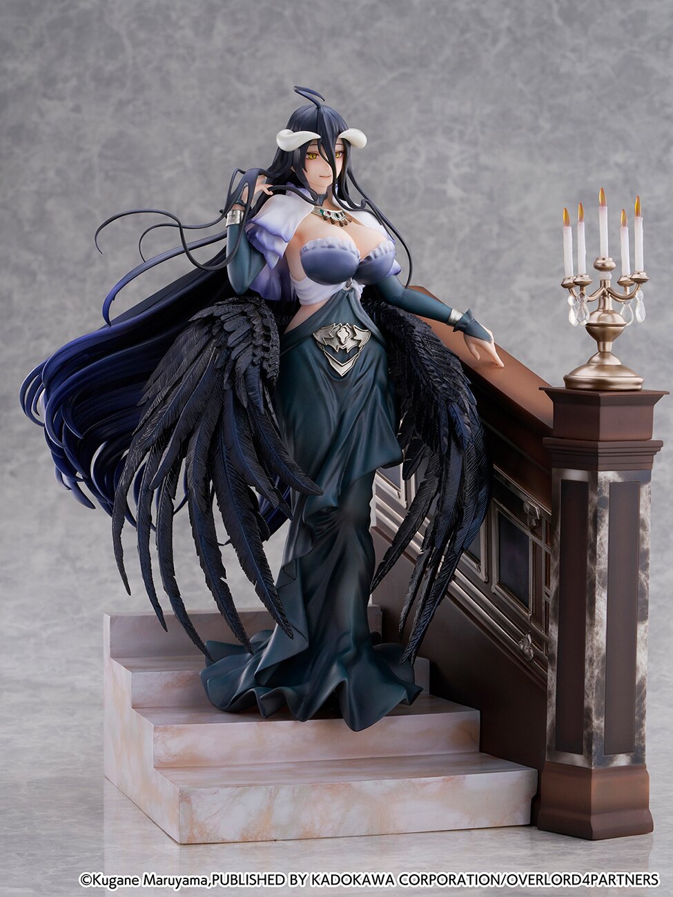 Overlord Albedo: Jet Black Dress Ver. 1/7 Scale Figure: CyberZ