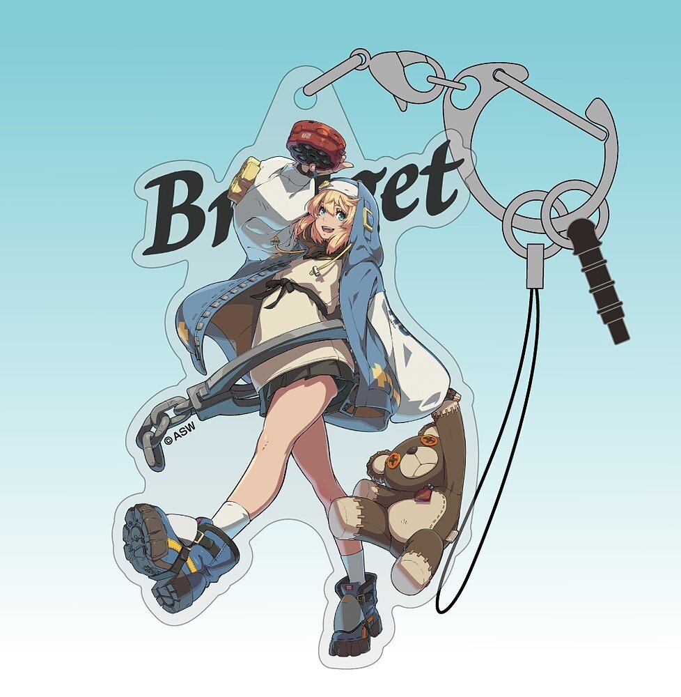 Bridget Drawing Down 76 mm metal badge GUILTY GEAR - STRIDE-POPUP