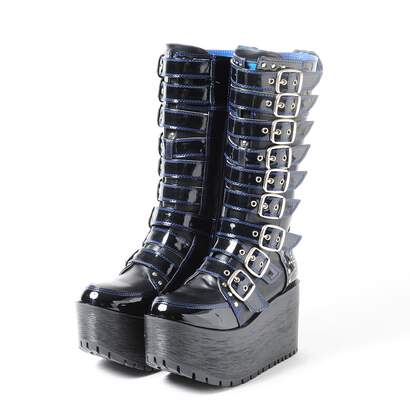 long boots with belt