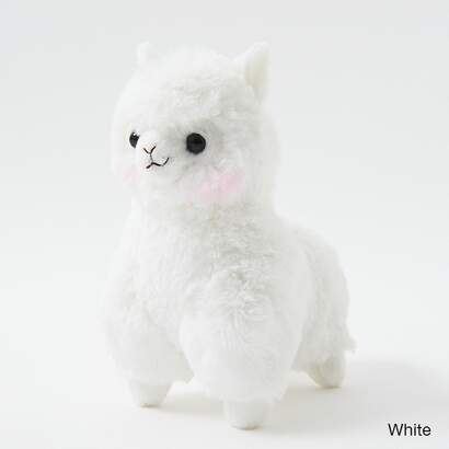 white alpaca plush