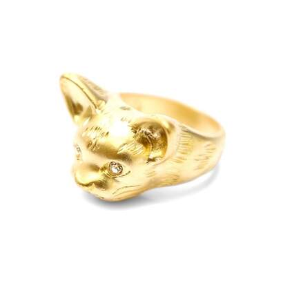 animal head rings