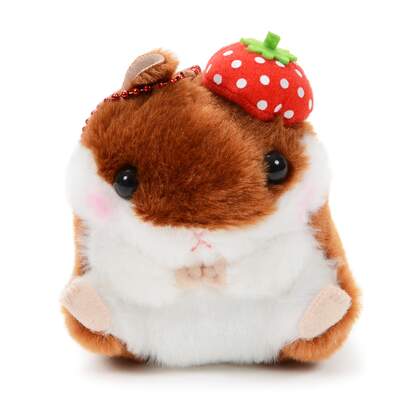 strawberry hamster plush