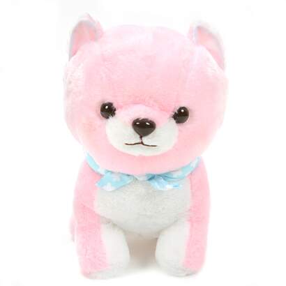 pink dog plush