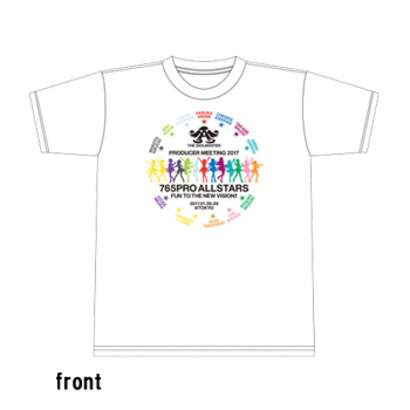 Idolm Ster Producer Meeting 17 Official T Shirt White Bandai Namco Entertainment Tokyo Otaku Mode