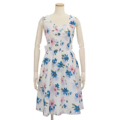 large flower print dress