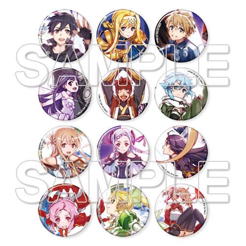 Sword Art Online Abec Trading Pin Badge Complete Set Tokyo Otaku Mode Tom