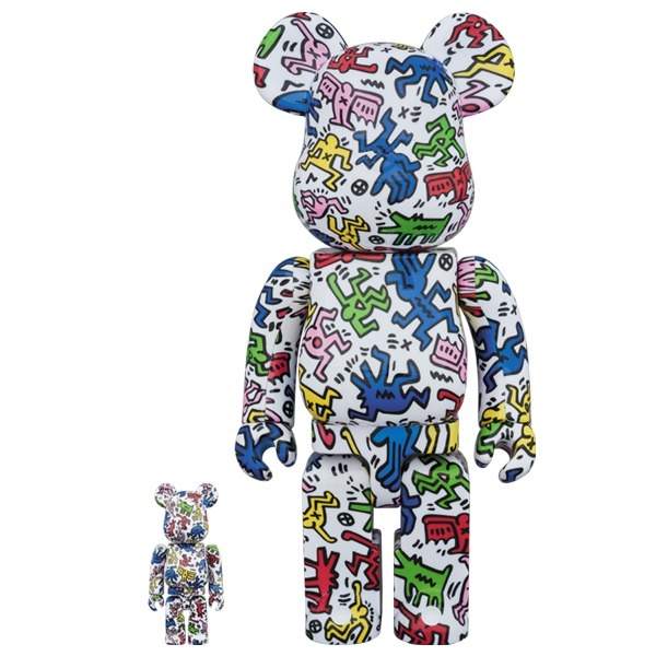 Medicom 400% 100% Bearbrick ~ Keith Haring #02 Version Be@rbrick 