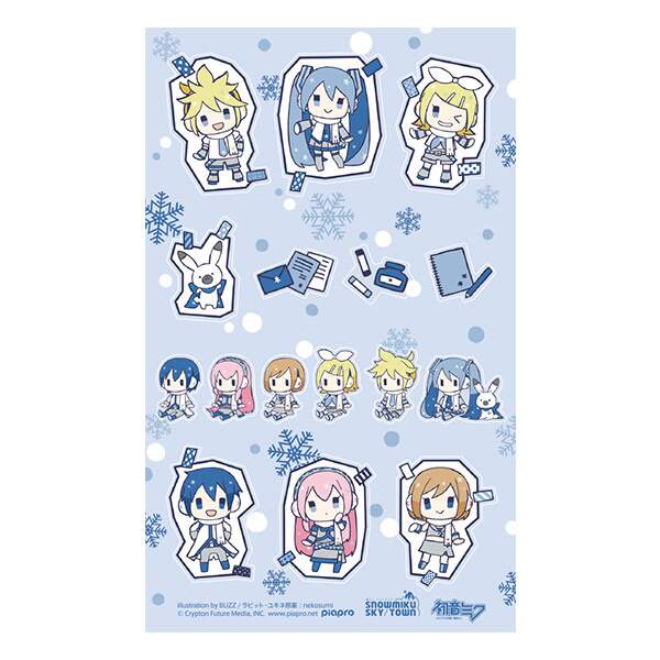 Authentic Japanese Hatsune Miku Winter Miku Sticker Sheet