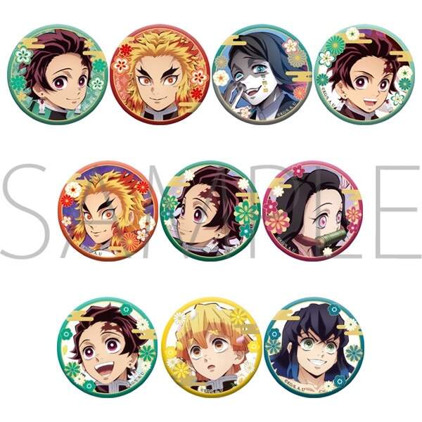 Demon Slayer Kimetsu No Yaiba Character Badge Collection Box Set Vol 1 Tokyo Otaku Mode Tom