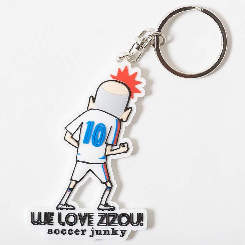 We Love Zizou Keychain Soccerjunky Otakumode Com