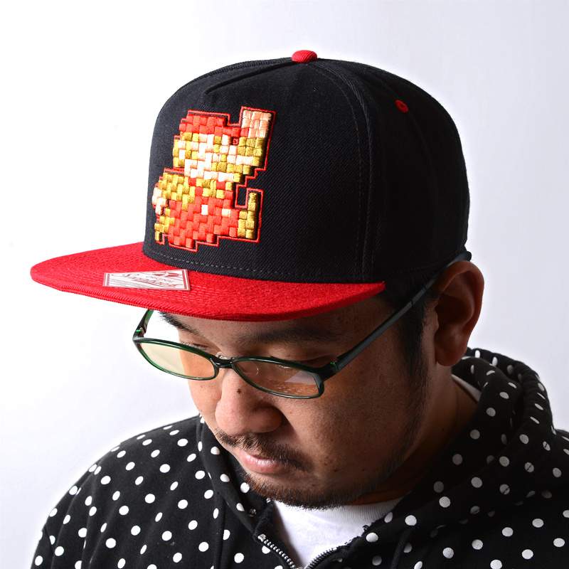 Nintendo Pixel Mario Black Snapback 