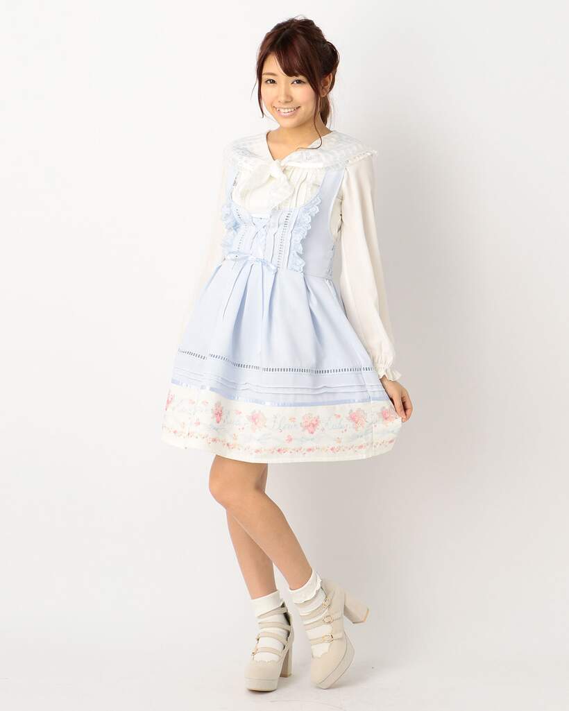 gingham pinafore dress