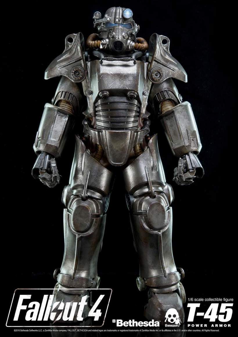 Fallout 4 T 45 Power Armor 1 6 Scale Figure Threezero Tokyo Otaku Mode Tom