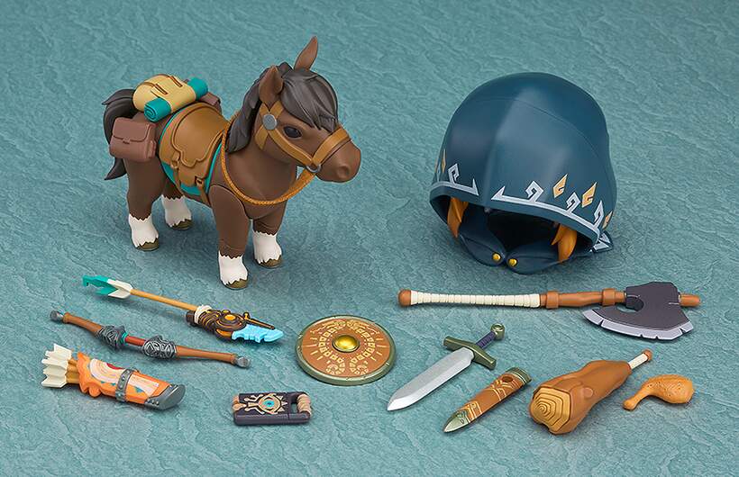 The Legend of Zelda Nendoroid Link with Pony Breath of the Wild Doll