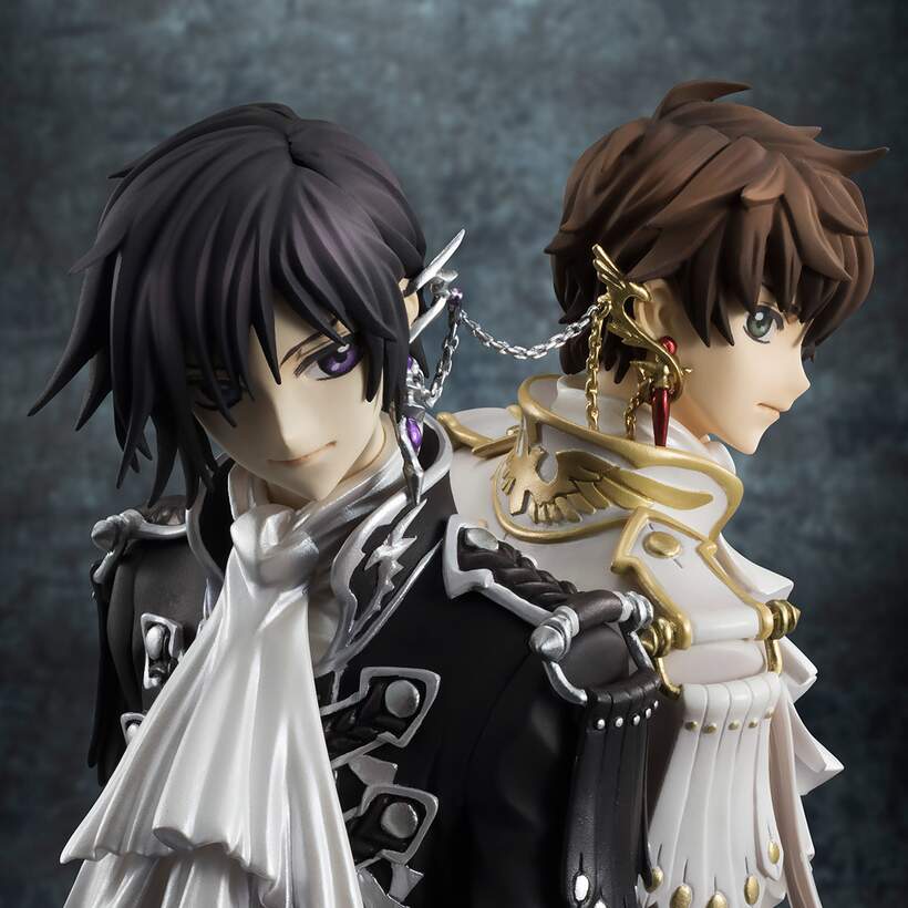 Code Geass Lelouch Of The Rebellion R2 Clamp Lelouch Suzaku Figure New No Box Collectibles Fundetfunval Animation Art Characters