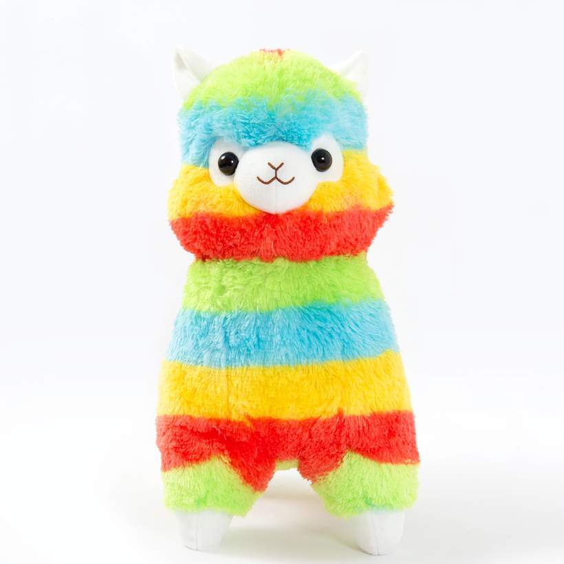 Large 37cm Tall Blue Attack on Titan Llama Cute Alpaca Toy with Cape Arpakasso 