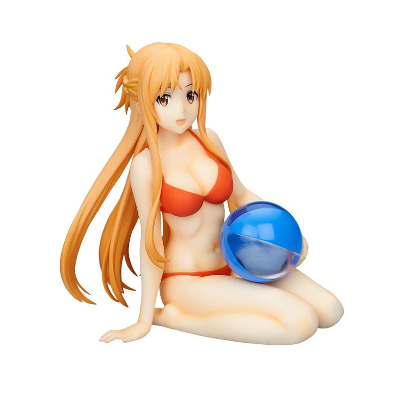 Anime Sword Art Online SAO PVC Figure New Loose Yuuki Asuna Swimsuit Lying Ver
