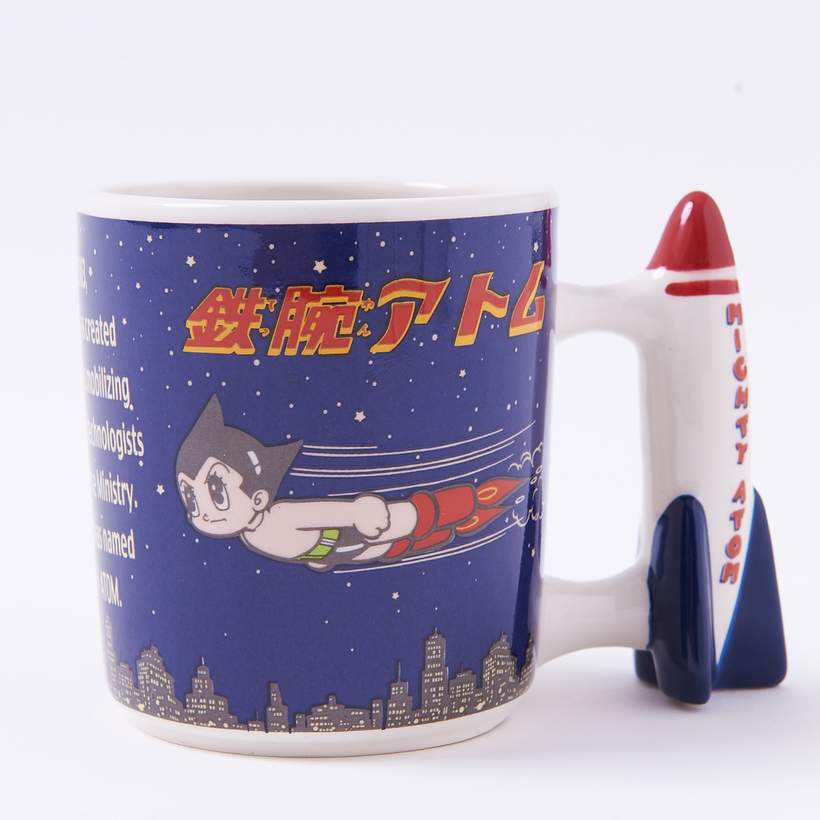 Astro Boy Atom Mug Cup Night Sky Rocket Handle Porcelain Osamu Tezuka Japan LTD 