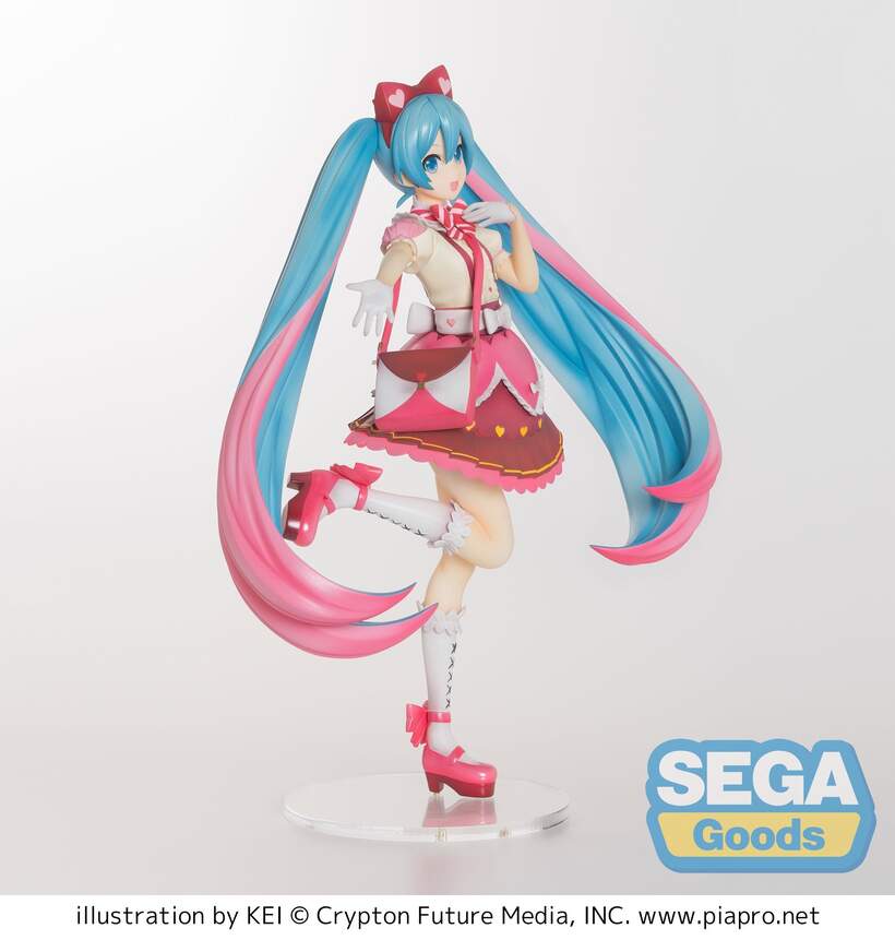 sega Hatsune Miku series Hatsune Miku ribbon Heart super-premium Figure Figurine