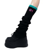 LISTEN FLAVOR Hatsune Miku Knit Leg Warmers Black