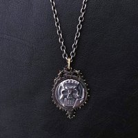 Berserk Skull Knight Coin Silver Pendant