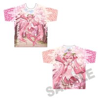 Sakura Miku x Hirosaki Sakura Festival 2026 Full Graphic T-shirt Art by Choke