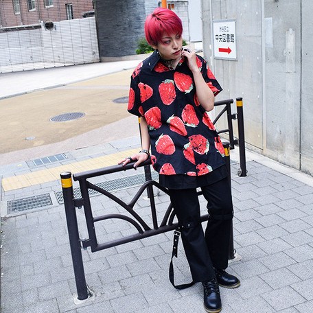 ACDC RAG Strawberry Short Sleeve Shirt: ACDC RAG - Tokyo Otaku Mode (TOM)