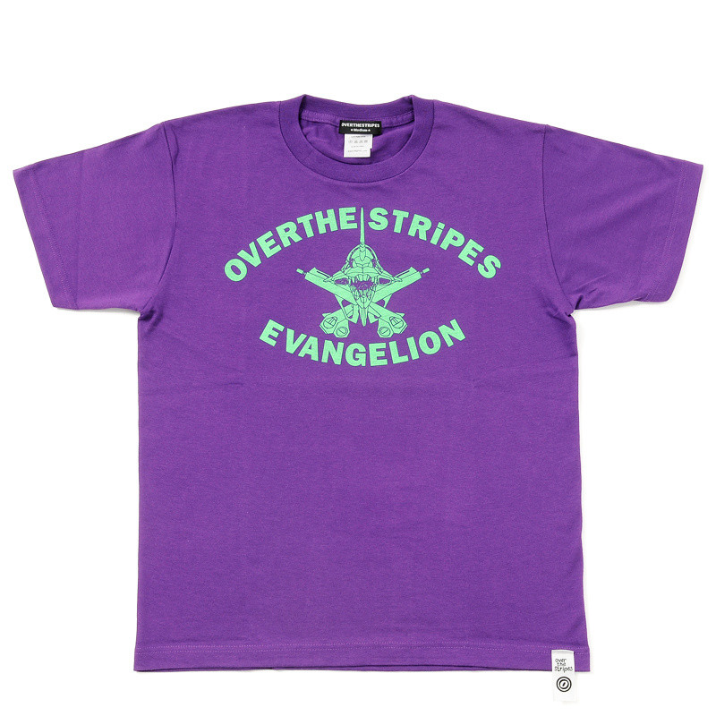 Evangelion x Over the Stripes Eva-01 Guns T-Shirt (Purple & Green Ver.)