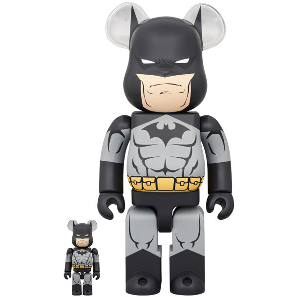 BE@RBRICK Batman Hush Batman: Black Ver. 100％ & 400