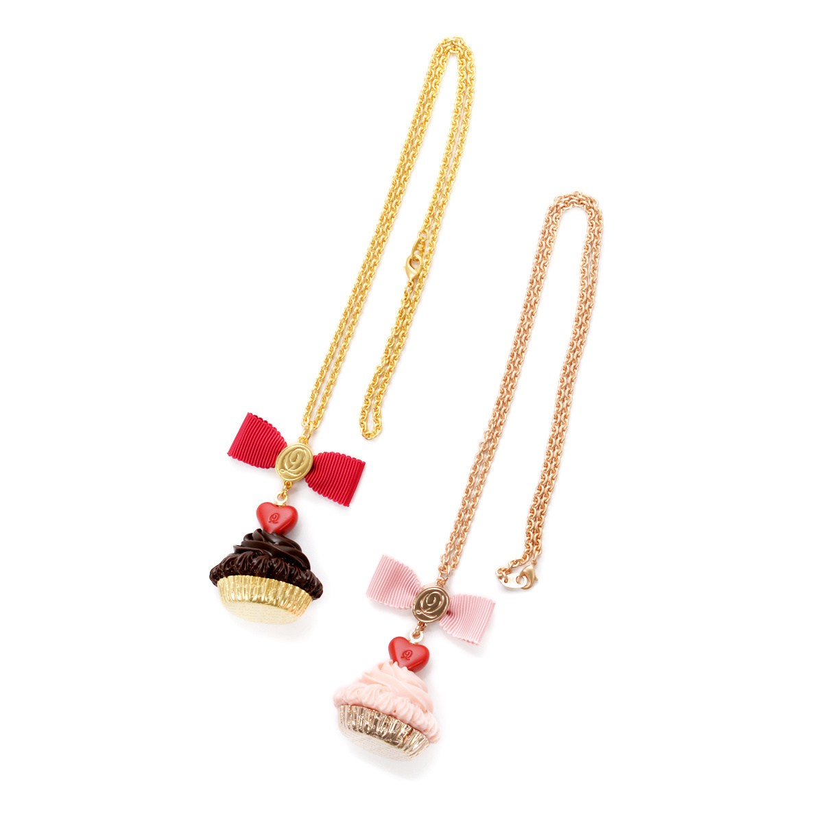 Q-pot. Parlor Heart Chocolate Cupcake Necklace: Q-Pot. - Tokyo