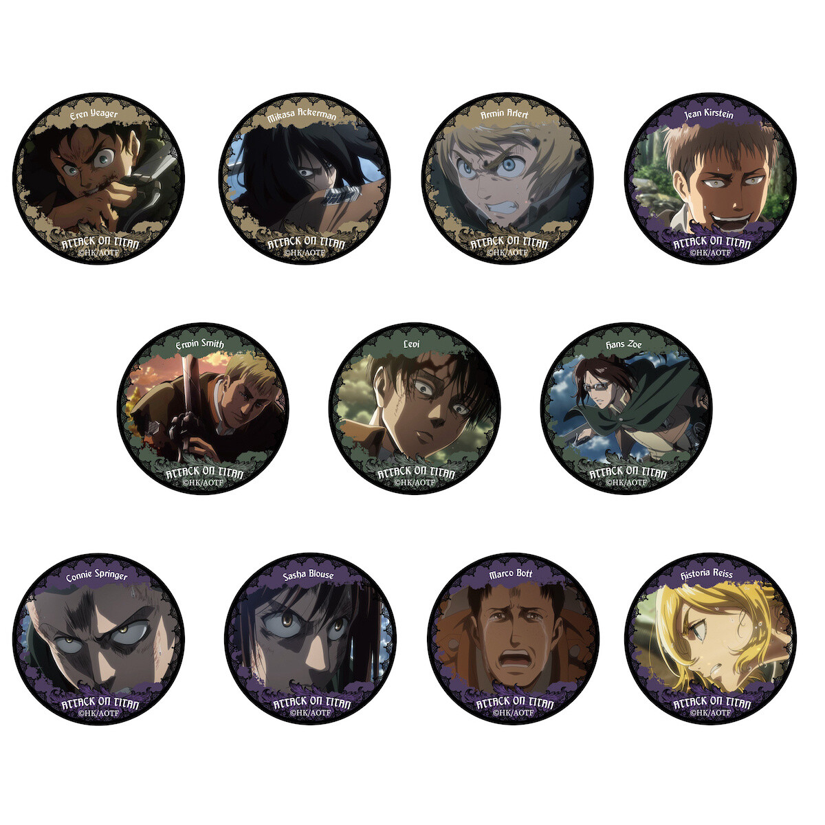 Neko AOT Attack on Titan pins – Buki Pins