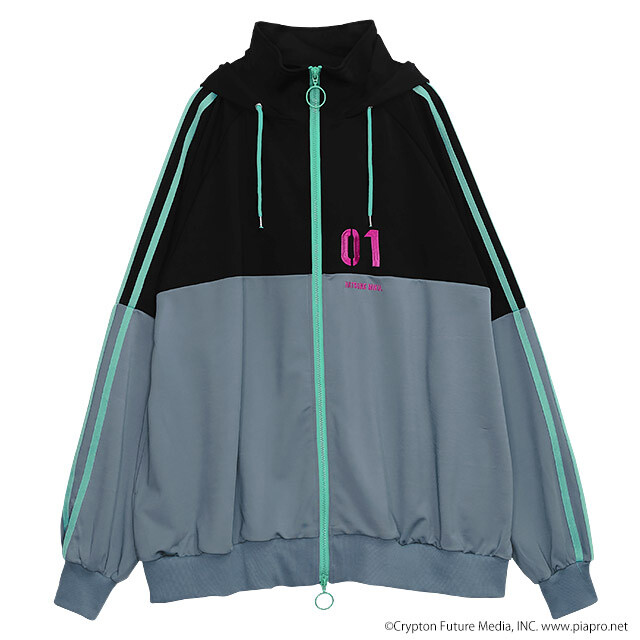 LISTEN FLAVOR Hatsune Miku Jersey Hoodie - Tokyo Otaku Mode