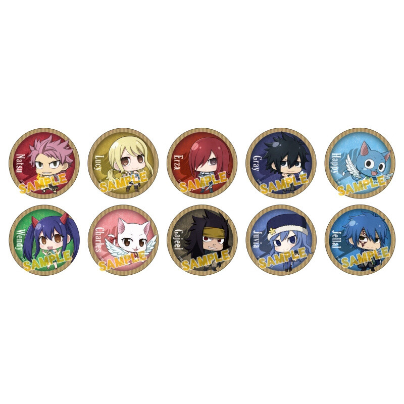 Fairy Tail Chibi Character Pin Badge Collection - Tokyo Otaku Mode
