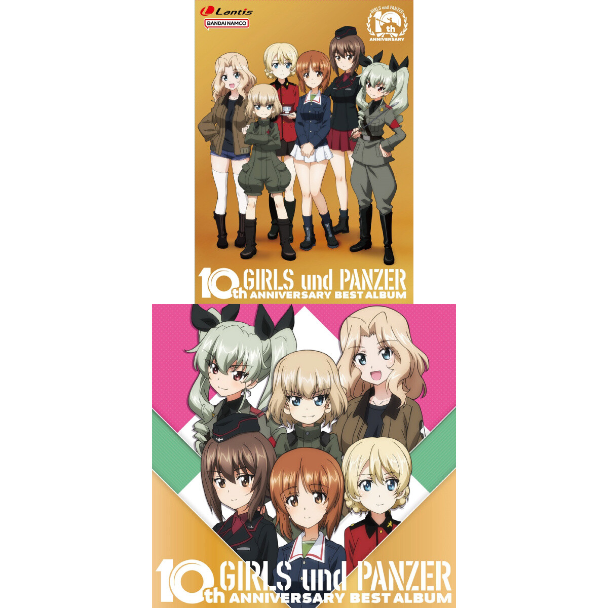 TV Anime Girls und Panzer 10th Anniversary Best CD Album (2-Disc