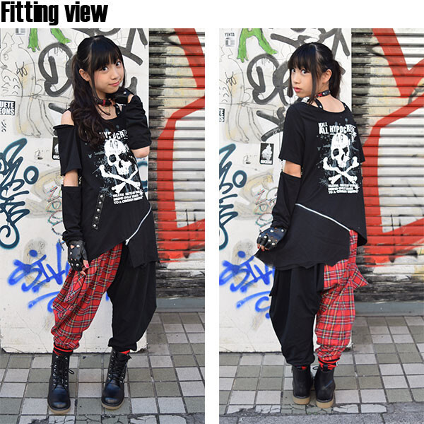 ACDC RAG Asymmetrical Tartan Sarouel Pants: ACDC RAG - Tokyo Otaku Mode ...