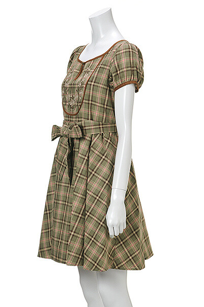 OLIVE des OLIVE Embroidered Plaid Dress: OLIVE des OLIVE - Tokyo Otaku ...