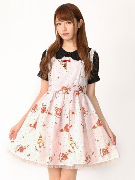 Ank Rouge Sweet Parfait Petite Ribbon Jumper Skirt - Tokyo Otaku