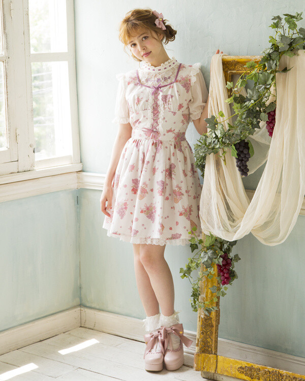 LIZ LISA Grape Rose Jumper Skirt - Tokyo Otaku Mode (TOM)