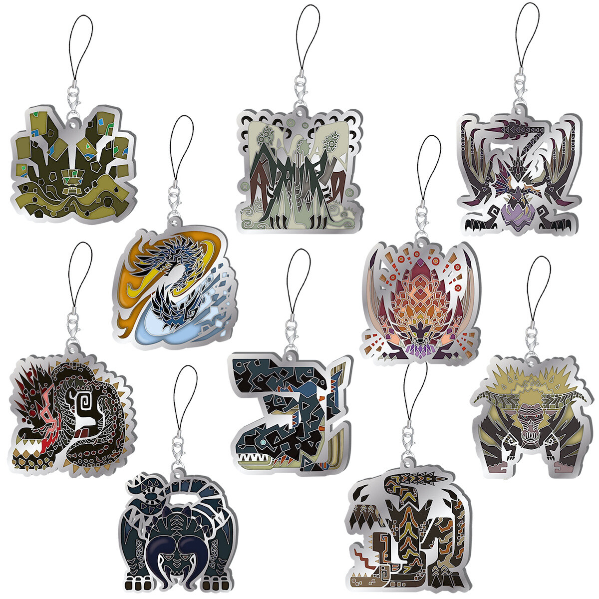 Monster Hunter World: Iceborne Monster Icon Stained Strap Collection ...