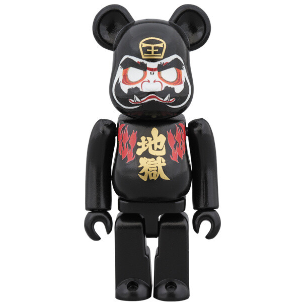 BE@RBRICK Hell Daruma 100%: MEDICOM TOY - Tokyo Otaku Mode (TOM)