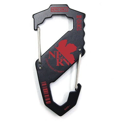 Evangelion NERV S-Shaped Black Carabiner: COSPA - Tokyo Otaku Mode