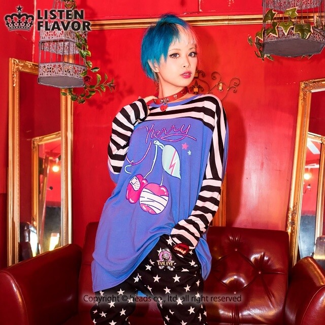 LISTEN FLAVOR Striped Cherry Top - Tokyo Otaku Mode (TOM) LISTEN FLAVOR Striped Cherry Top - Tokyo Otaku Mode (TOM)