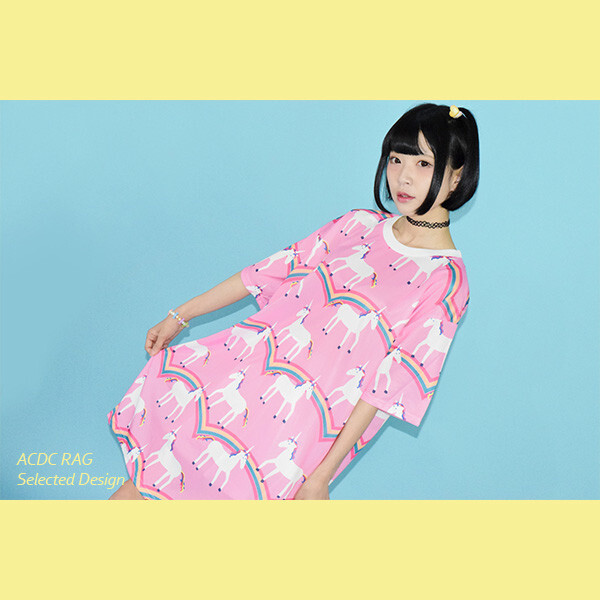 ACDC RAG Rainbow T-Shirt Dress - Tokyo Otaku Mode (TOM)