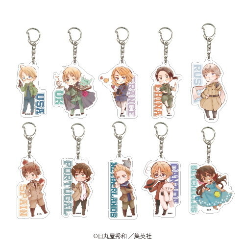 Hetalia: World Stars Acrylic Keychain Collection Vol. 2 Box Set - Tokyo ...