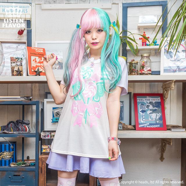 LISTEN FLAVOR Lollipop Candy Raglan Cutsew - Tokyo Otaku Mode (TOM)