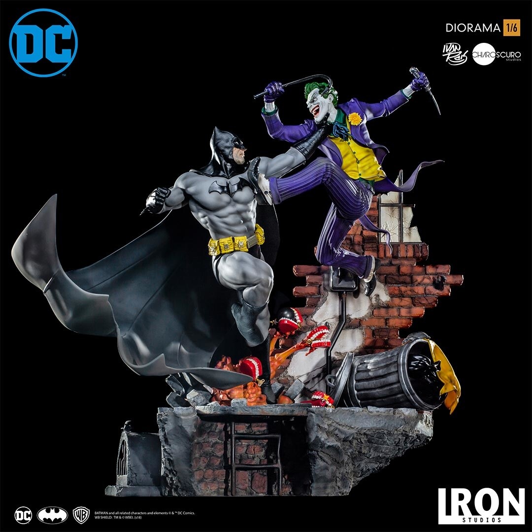 Batman vs Joker Battle Diorama Figure: DC Comics - Tokyo Otaku