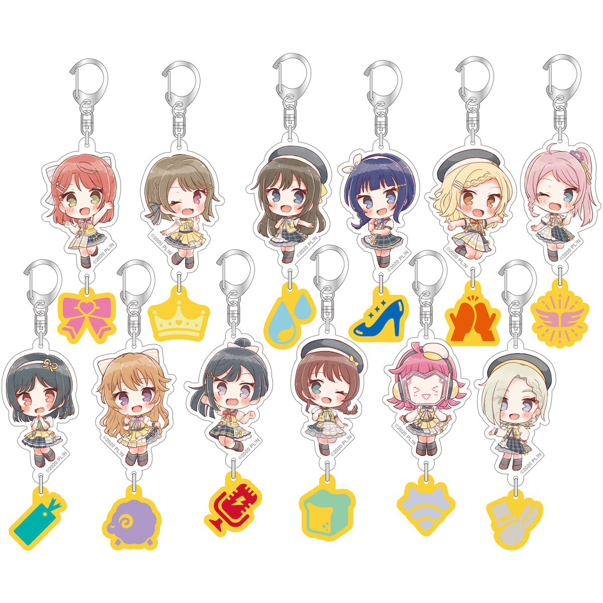 Love Live! Series Presents COUNTDOWN LoveLive! 2021→2022 〜LIVE with a  smile!〜 Acrylic Rubber Keychain Vol. 2