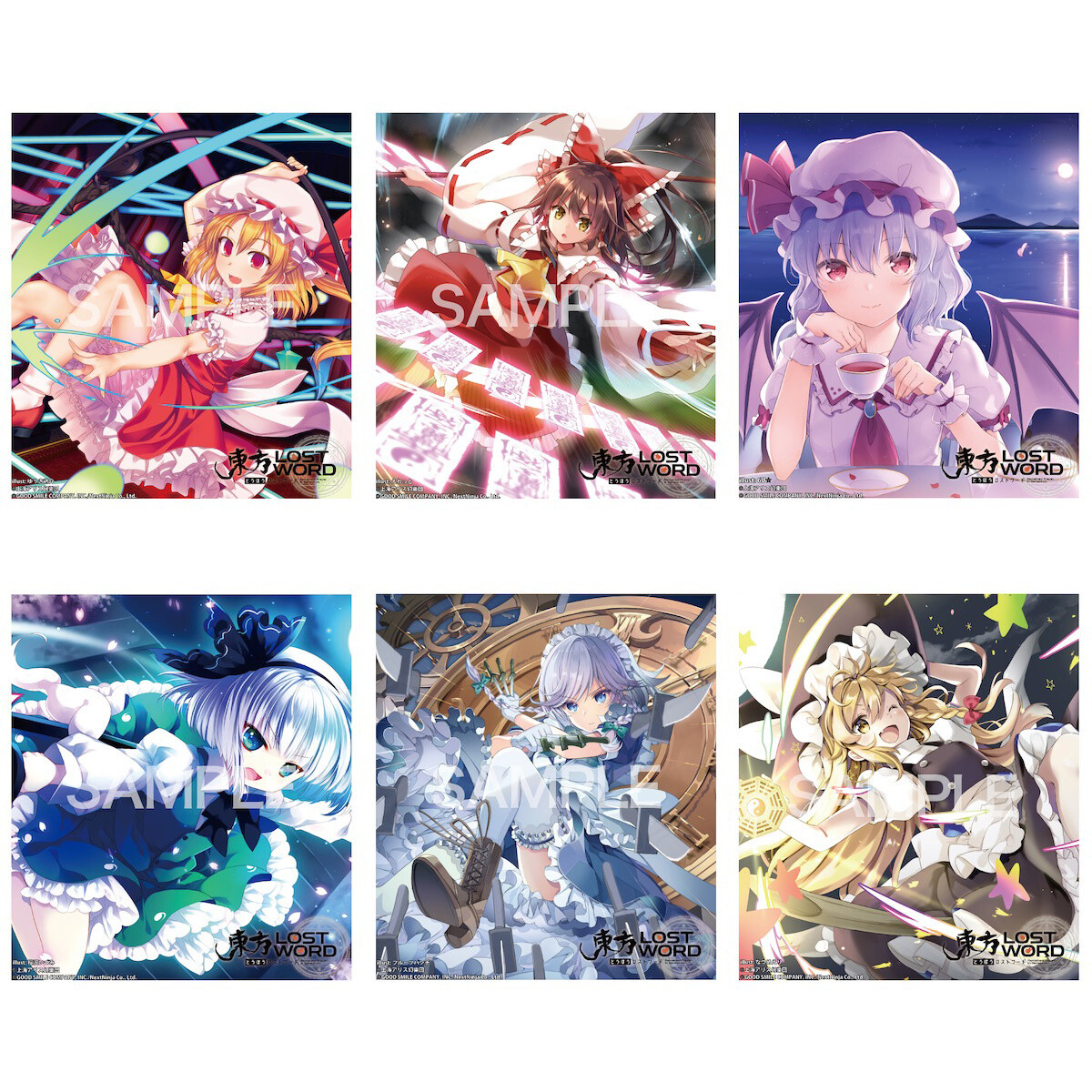 Touhou Lost Word Trading Mini Shikishi Board Collection Vol. 1 Box Set